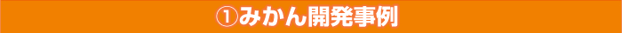 1.みかん開発事例